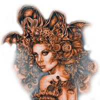 Y.A.M._Gothic Fantasy woman - zdarma png