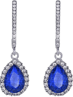 Earrings Blue - By StormGalaxy05 - 免费PNG