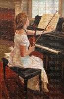 music piano girl woman - PNG gratuit