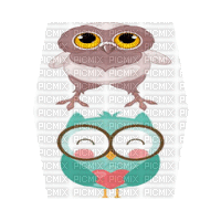 Owl cube - GIF animasi gratis