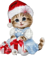 christmas cat - Free PNG