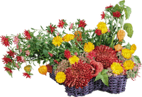 Kaz_Creations Deco Flowers Colours Basket - nemokama png