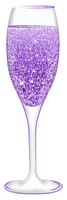 Champagne.Glass.Purple - PNG gratuit