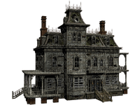 Kaz_Creations Halloween Haunted House - png gratis