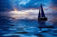 Kaz_Creations Animated Boat Yacht In Water  Background - GIF เคลื่อนไหวฟรี