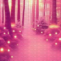 Pink Fantasy Forest - PNG gratuit