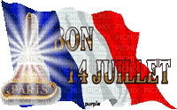Bon 14. Juillet - Бесплатный анимированный гифка