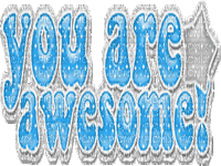 you are awesome - Gratis animeret GIF
