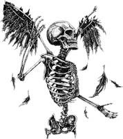 winged skeleton - darmowe png
