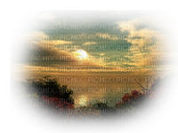 sunset background sea summer - PNG gratuit