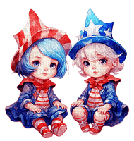 4thOfJuly-Child-Watercolor - 無料png