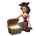 pirate woman bp - 無料のアニメーション GIF