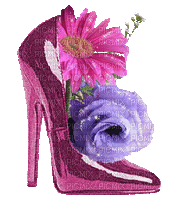 Heel with Flowers - Nemokamas animacinis gif