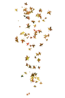 feuilles deco  automne leaves deco border autumn - 免费PNG
