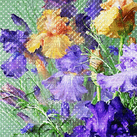 soave background vintage animated texture flowers - 無料のアニメーション GIF
