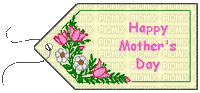 Kaz_Creations Happy Mothers Day Gift Tag - Free animated GIF