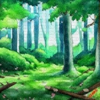 Watercolour Forest Painting Background - nemokama png