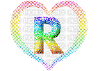 Kaz_Creations Alphabets Colours Heart Love Letter R