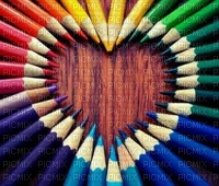 Colourful Hearts - Free PNG