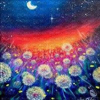 Y.A.M._Night, moon, Summer Art Anime background - gratis png