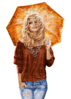 woman with umbrella bp - безплатен png