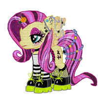 goth emo fluttershy my little pony - фрее пнг