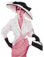 Y.A.M._Vintage retro Lady hat - zdarma png