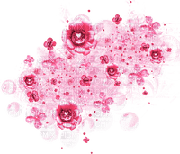 Flowers.Jewels.Bubbles.Glitter.Pink - Free PNG