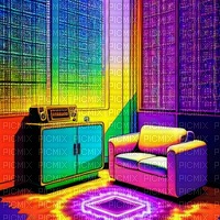 Rainbow Sitting Room - png ฟรี