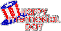 Kaz_Creations Logo Text Happy Memorial Day - Animovaný GIF zadarmo