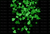 coe fond vert encre gif image deco  glitter - Gratis animeret GIF