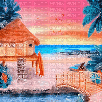 soave background animated summer tropical  beach - Zdarma animovaný GIF