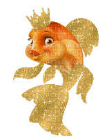 золотая рыбка - GIF animado gratis