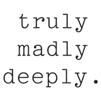 Truly Madly Deeply Love Text - Bogusia - zadarmo png