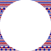 Patriotic.4th OfJuly.Frame - By KittyKatLuv65 - ingyenes png