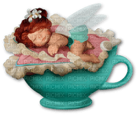 cookie doll cup tasse fairy elf - ücretsiz png