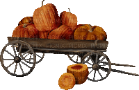 Cart full of Pumpkins - 免费动画 GIF