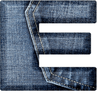 Jeans Blue Alphabet - Bogusia - безплатен png