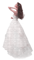 kikkapink woman white dress spring bride - 免费PNG