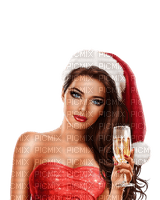 Christmas woman - zdarma png
