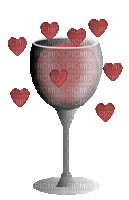 Kaz_Creations Deco Glass Hearts Animated Love - GIF animé gratuit
