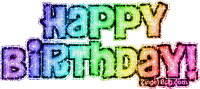 happy birthday - Bezmaksas animēts GIF