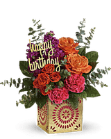 Kaz_Creations  Deco Flowers Vase Colours Happy Birthday - PNG gratuit