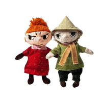 snufkin and little my - png gratis