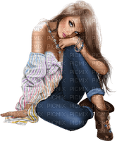Woman with jeans. Leila - kostenlos png