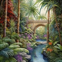tropical background - png grátis