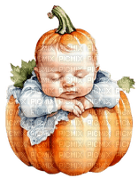 Watercolor - Autumn - Baby - PNG gratuit