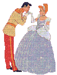 Cendrillon et le prince - GIF animado grátis
