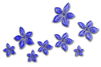 Blue Flowers - png ฟรี