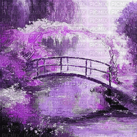 soave background animated oriental garden purple - GIF animé gratuit